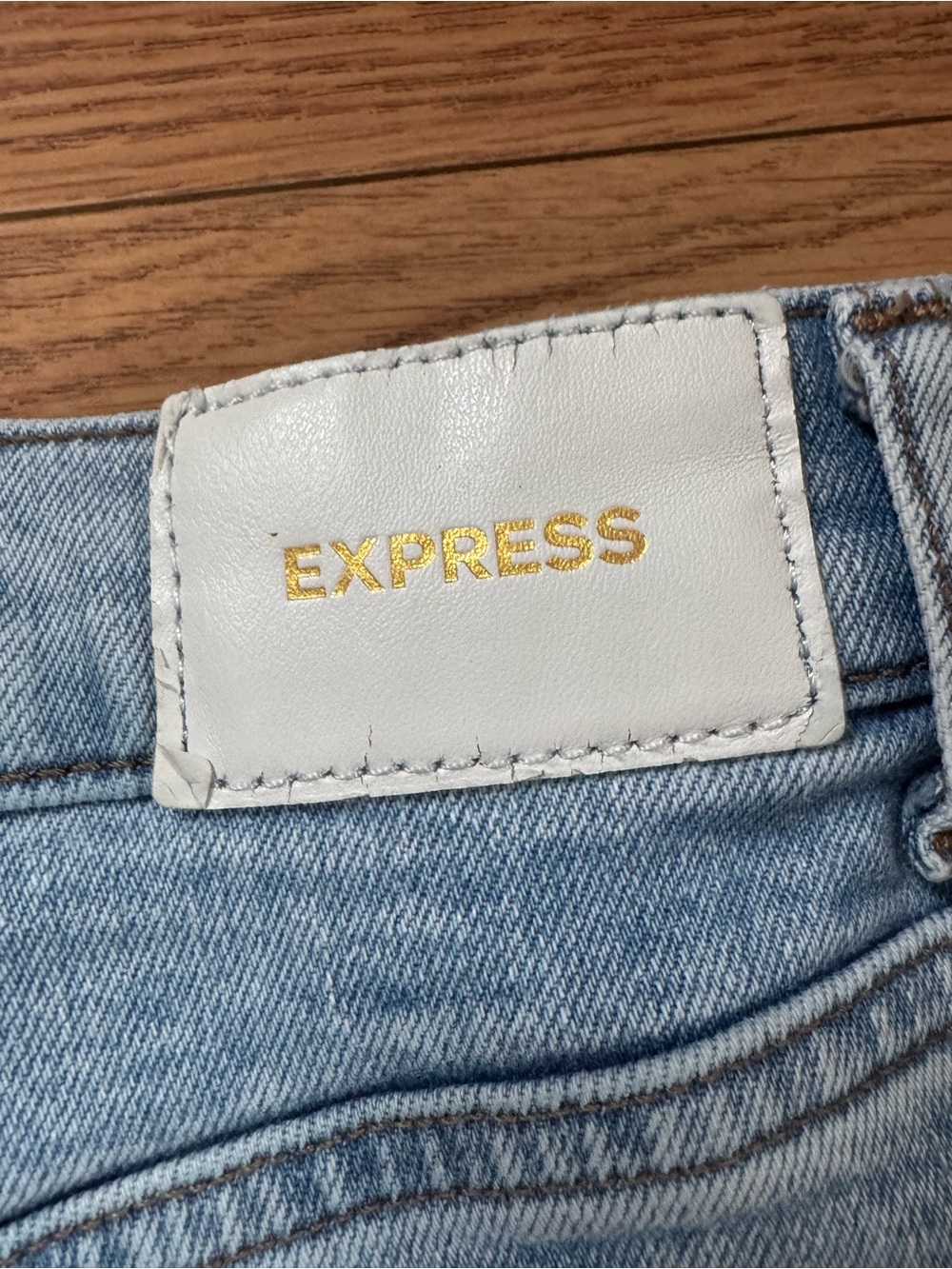Express High Rise Distressed Jeans - Picture 6 of 6